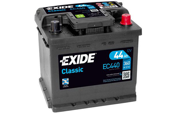 EXIDE CLASSIC – 12V, 44Ah, 360A