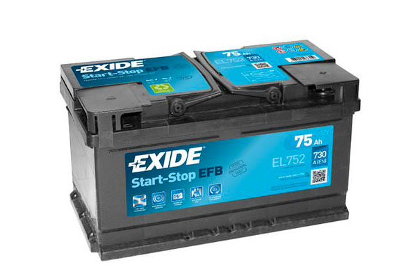 EXIDE START-STOP EFB – 12V, 75Ah, 730A